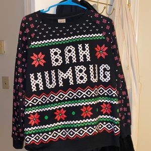 A Bah Humbug Christmas sweater